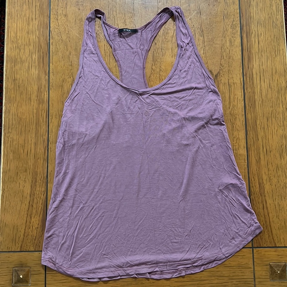Purple Nux yoga brand racerback top